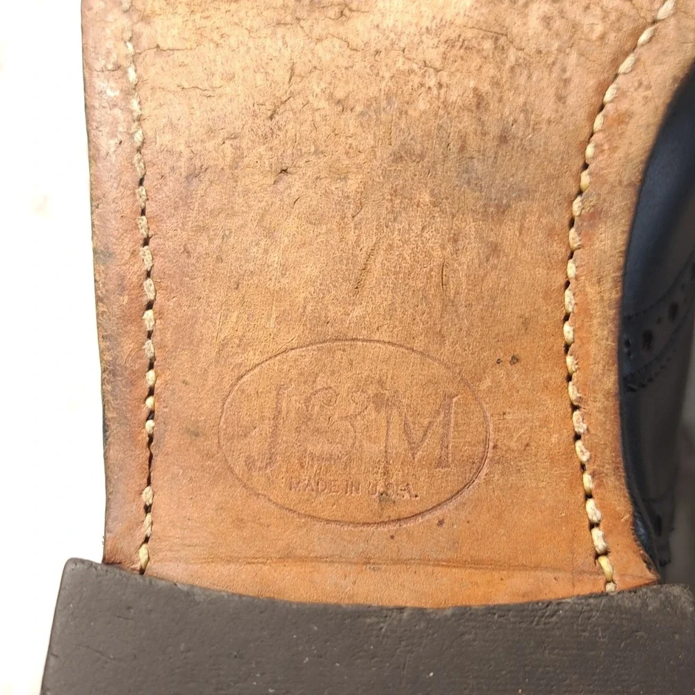 Johnston & Murphy Heritage 1850 Men Oxfords Dress Shoes Office 10 1/2 Cordovan‎